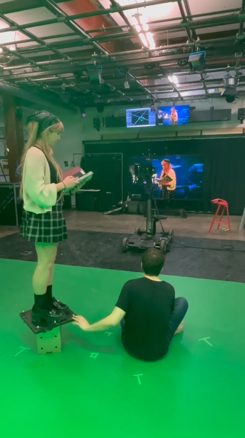 Virtual camera setup in Unreal Engine used for the turntable wrap-around shot