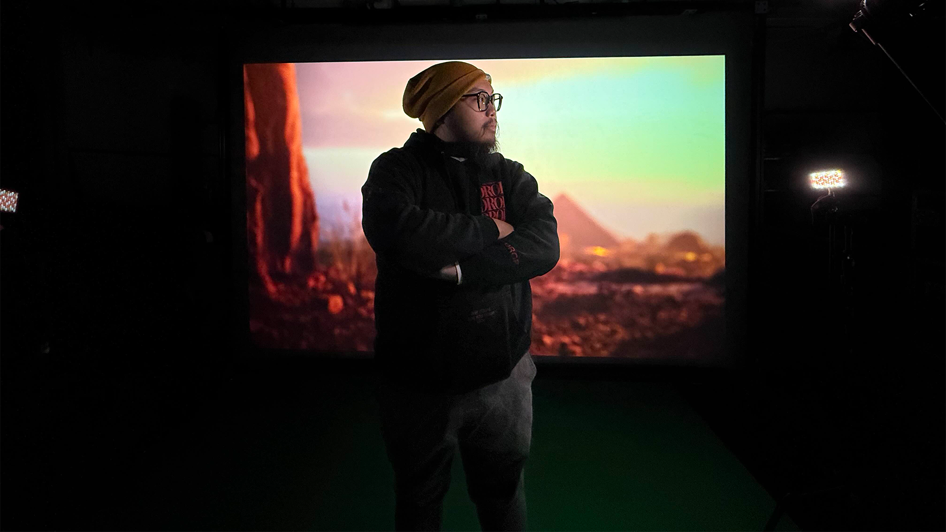 ICVFX camera scene in camera visual effects